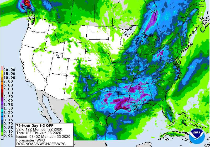 72 Hour Day 1-3 QPF